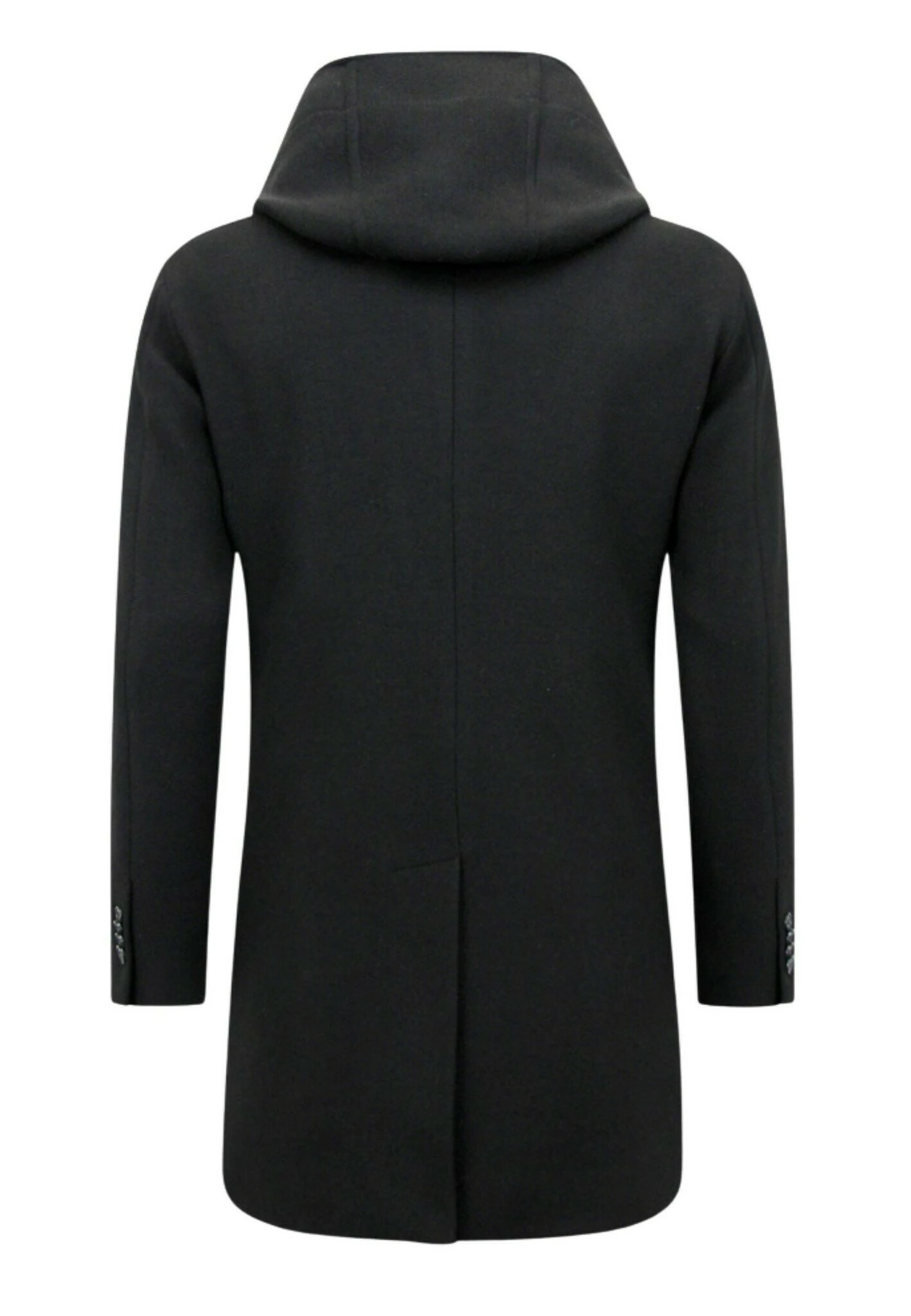 Halflange Jas - Zwart 2 Halflange Jas - Zwart - Afbeelding 2