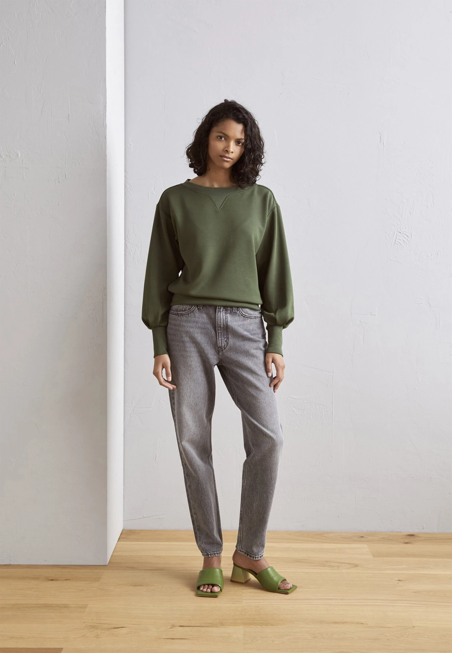 Scotch & Soda Boatneck - Sweater - Field Green 2 Scotch & Soda Boatneck - Sweater - Field Green - Afbeelding 2
