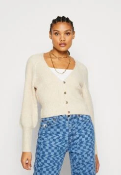 ONLY Onlallie Life Short Cardigan - Vest - Pumice Stone Melange