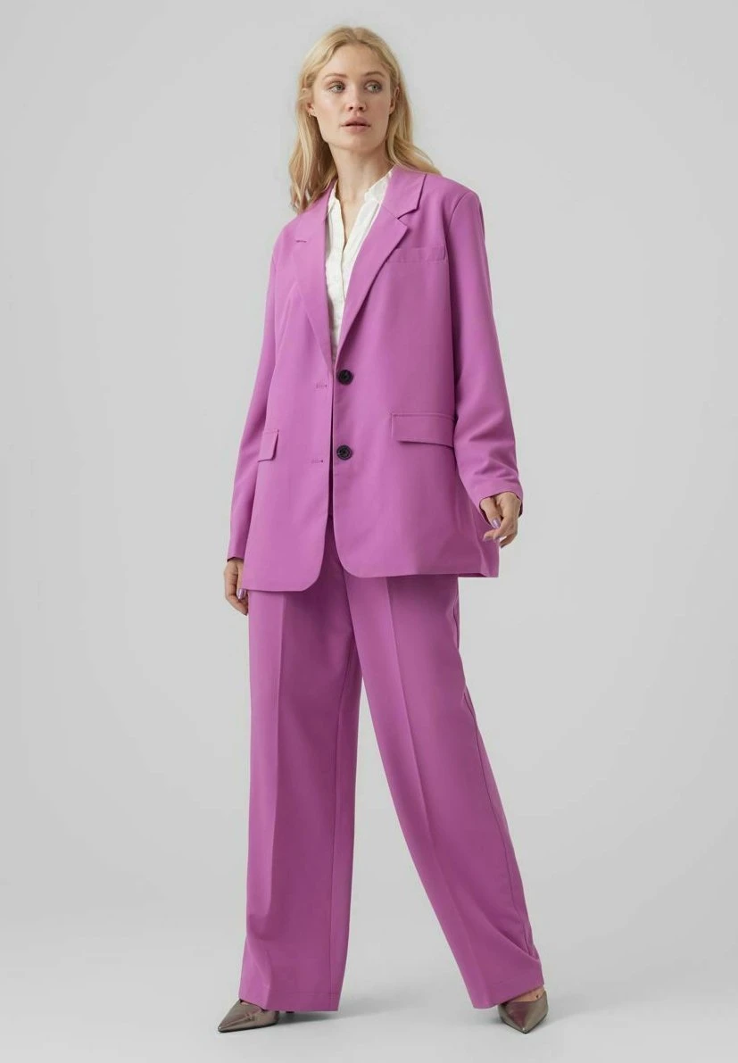Vero Moda Halflange Jas - Radiant Orchid 2 Vero Moda Halflange Jas - Radiant Orchid - Afbeelding 2