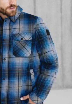 Overshirt Mit Karodessin - Lichte Jas - Blau -Modex Winkel 9b7249b053c24650b6830f21cbf376c4