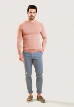 Milo R-Neck - Trui - Old Pink