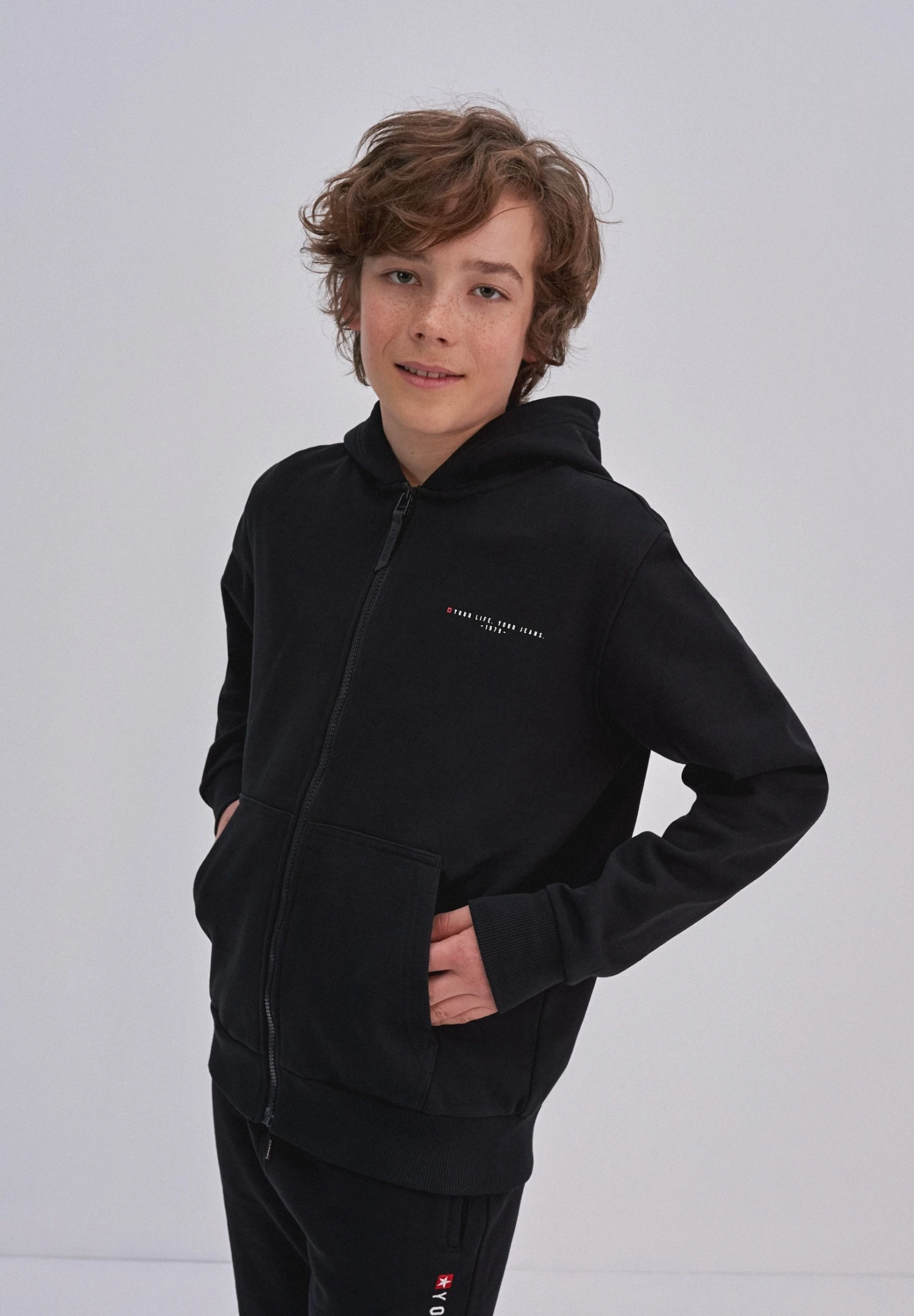 BIG STAR Severus - Sweater Met Rits - Schwarz 4 BIG STAR Severus - Sweater Met Rits - Schwarz - Afbeelding 4