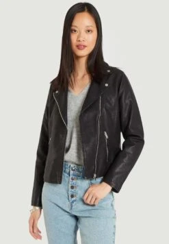 Biker Style - Imitatieleren Jas - Real Black 7 Biker Style - Imitatieleren Jas - Real Black -Modex Winkel 9dd40019a21a4cd19260c14143dd1b3d