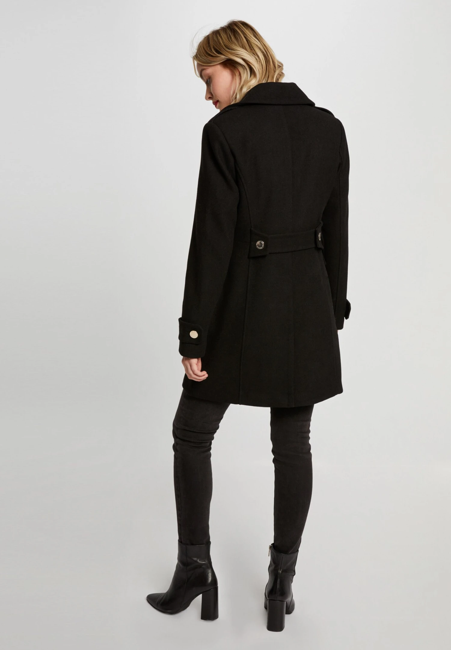 MORGAN Halflange Jas - Black 3 MORGAN Halflange Jas - Black - Afbeelding 3