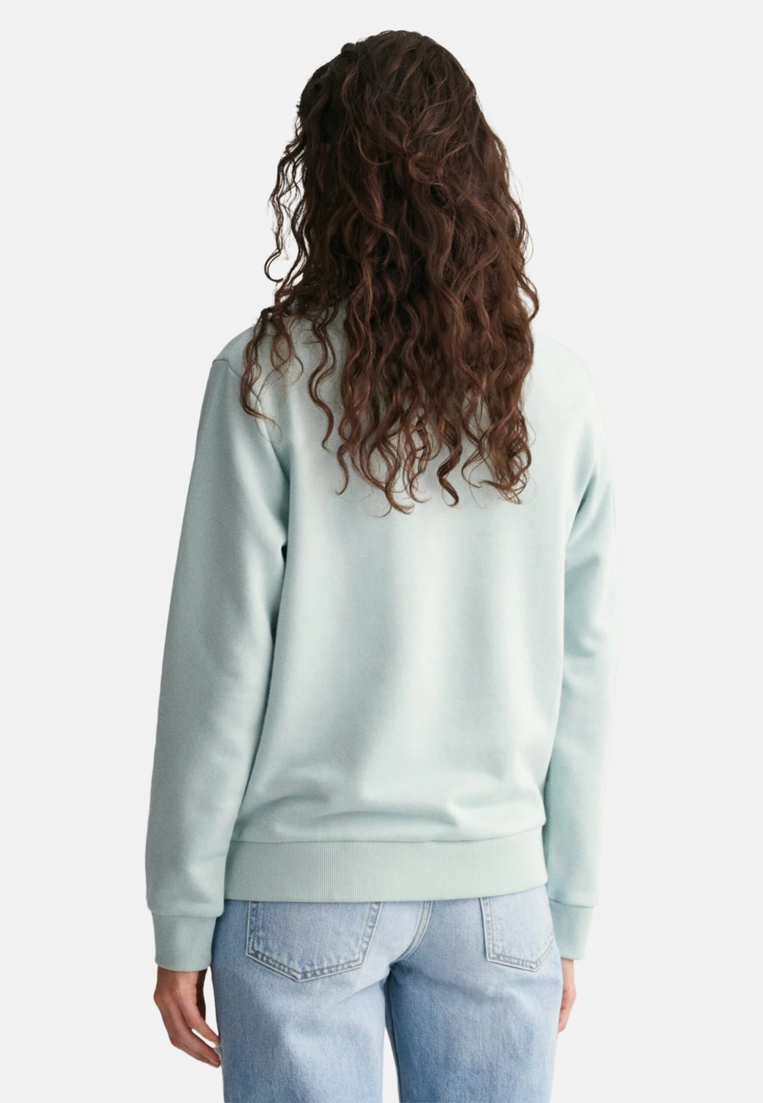 Gant Tonal Archive Shield - Sweater - Dusty Turquoise 3 Gant Tonal Archive Shield - Sweater - Dusty Turquoise - Afbeelding 3
