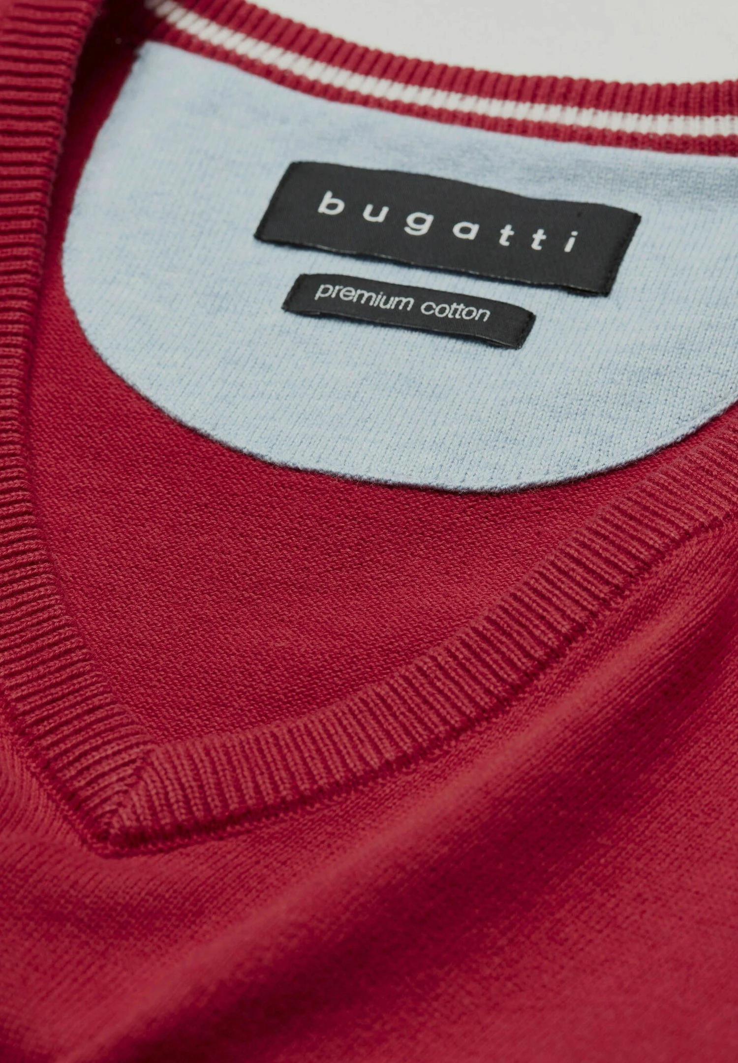 Bugatti V-Neck - Trui - Rot 2 Bugatti V-Neck - Trui - Rot - Afbeelding 2
