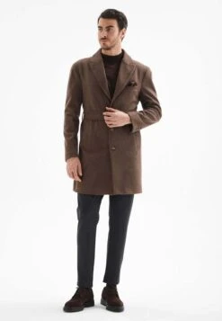 Halflange Jas - Dark Brown