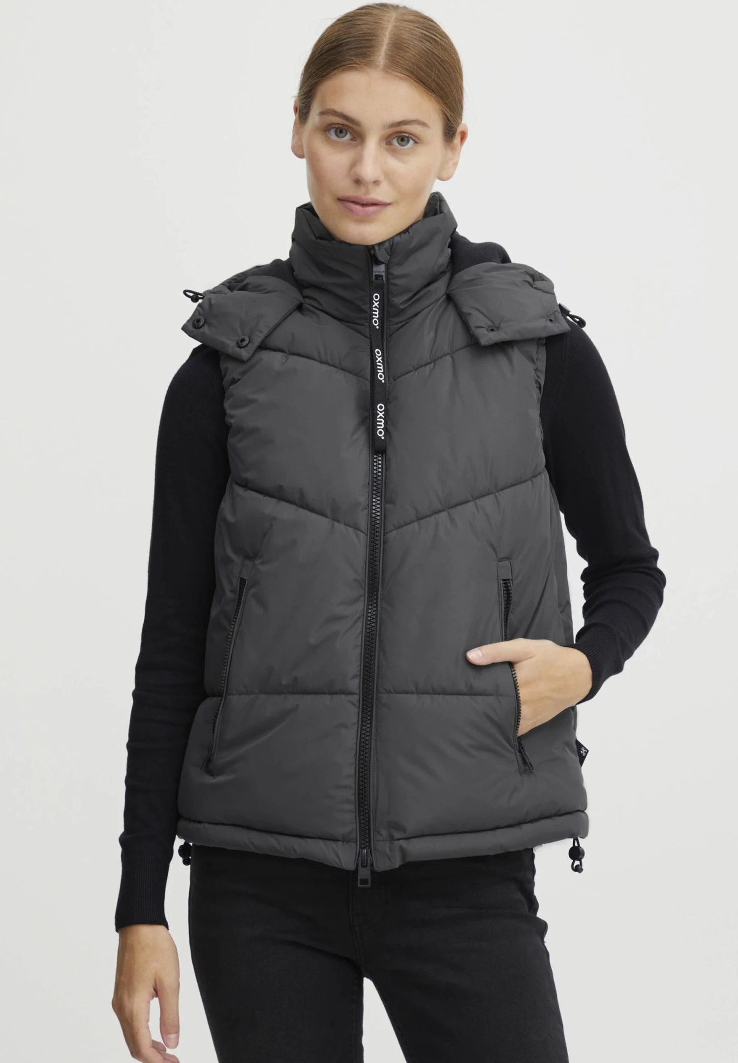 OXMO Ox-Juliette - Bodywarmer - Iron Gate 1 OXMO Ox-Juliette - Bodywarmer - Iron Gate