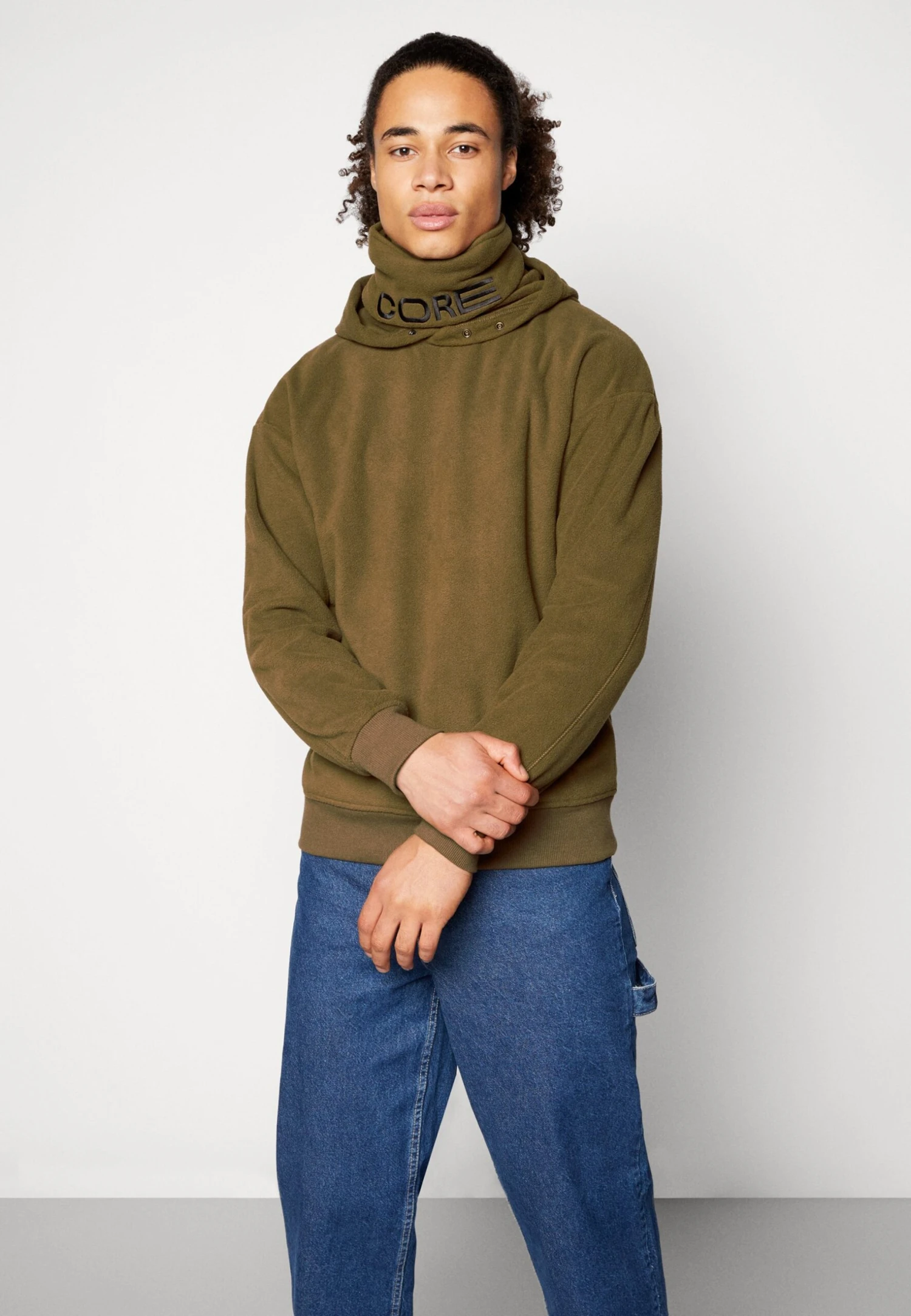 Jack & Jones Jcomap Hood Unisex- Fleece Trui - Desert Palm 4 Jack & Jones Jcomap Hood Unisex- Fleece Trui - Desert Palm - Afbeelding 4