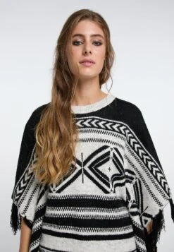 IZIA Gaya - Poncho - Schwarz -Modex Winkel a21ff3059c4e4c5dbe86440e8fcc7432