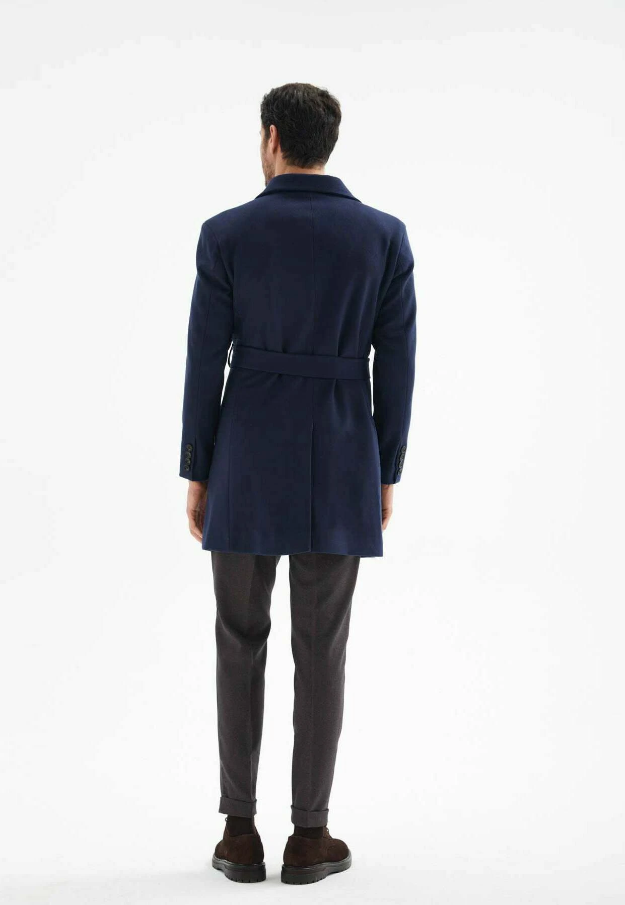 Halflange Jas - Navy Blue 3 Halflange Jas - Navy Blue - Afbeelding 3