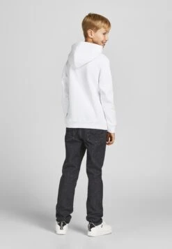 Jack & Jones Junior Jjecorp Logo- Hoodie - White -Modex Winkel a484409d07d44cf4b94fdcf55e100f50