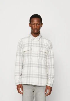 Hollister Co. Cozy Brushed Overshirt- Lichte Jas - White