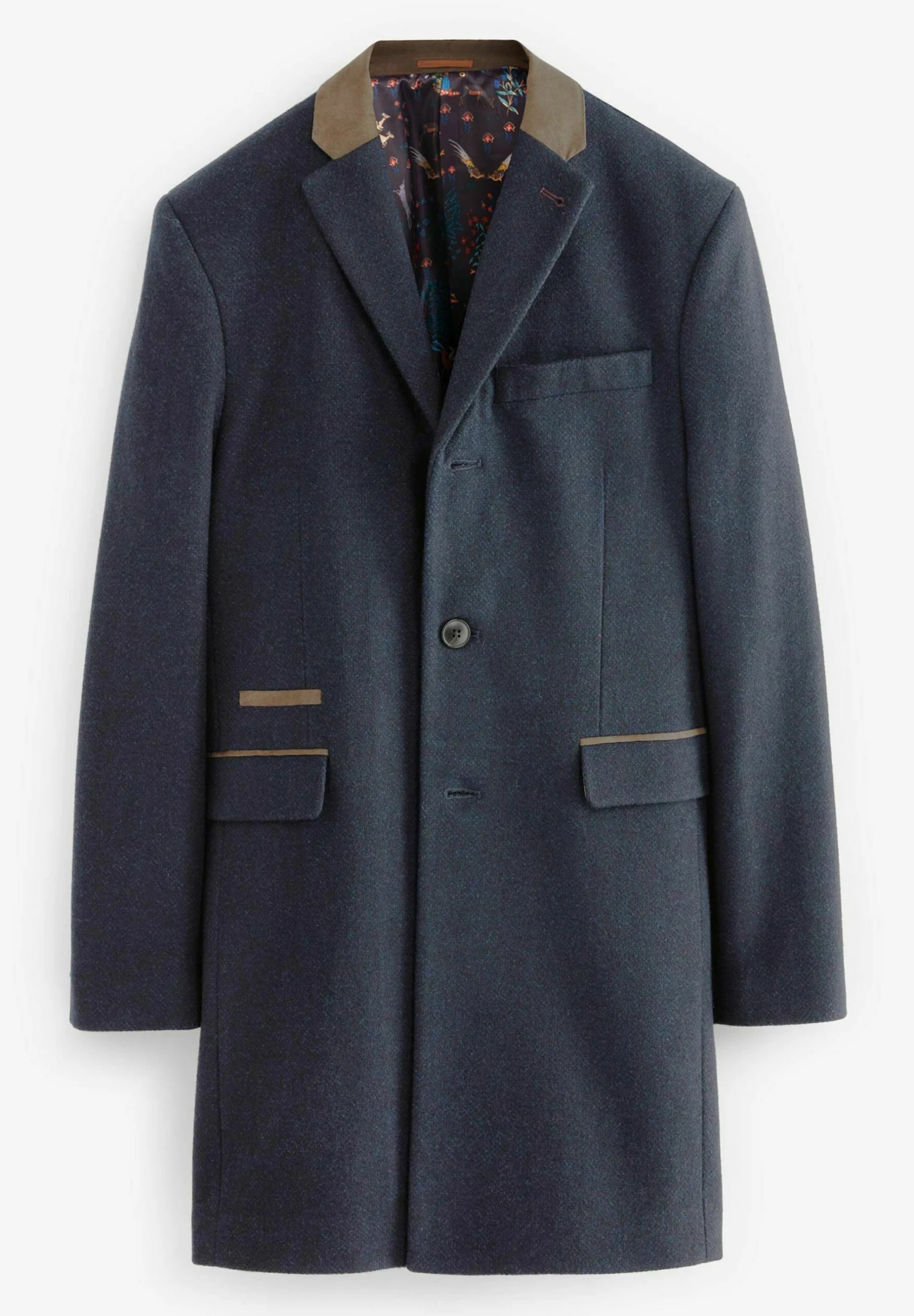 Next Trimmed Epsom- Halflange Jas - Navy Blue 8 Next Trimmed Epsom- Halflange Jas - Navy Blue - Afbeelding 8