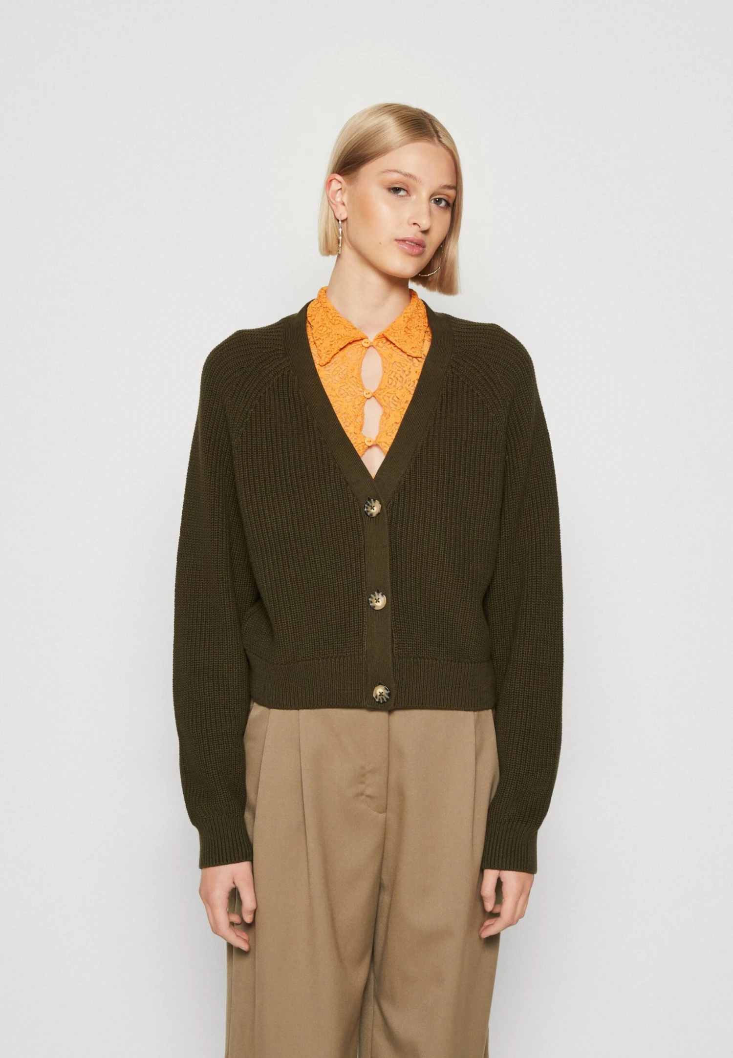 Monki Vest - Green Dark 1 Monki Vest - Green Dark