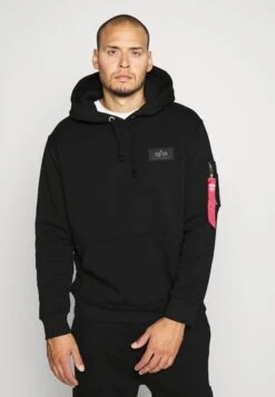 Alpha Industries Back Print Hoody Exclusiv - Hoodie - Schwarz