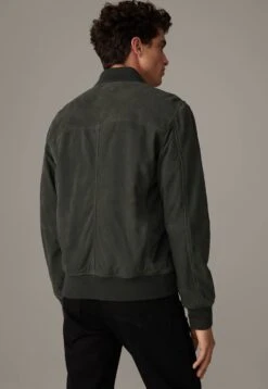 Strellson Meltvin - Leren Jas - Olive Night -Modex Winkel ac457735d19e44bc936cd5ae6ae8d13e