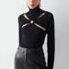 Ipekyol Cutout Turtleneck - Trui - Black