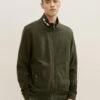 Tom Tailor Mit Struktur - Sweater Met Rits - Deep Forest Green