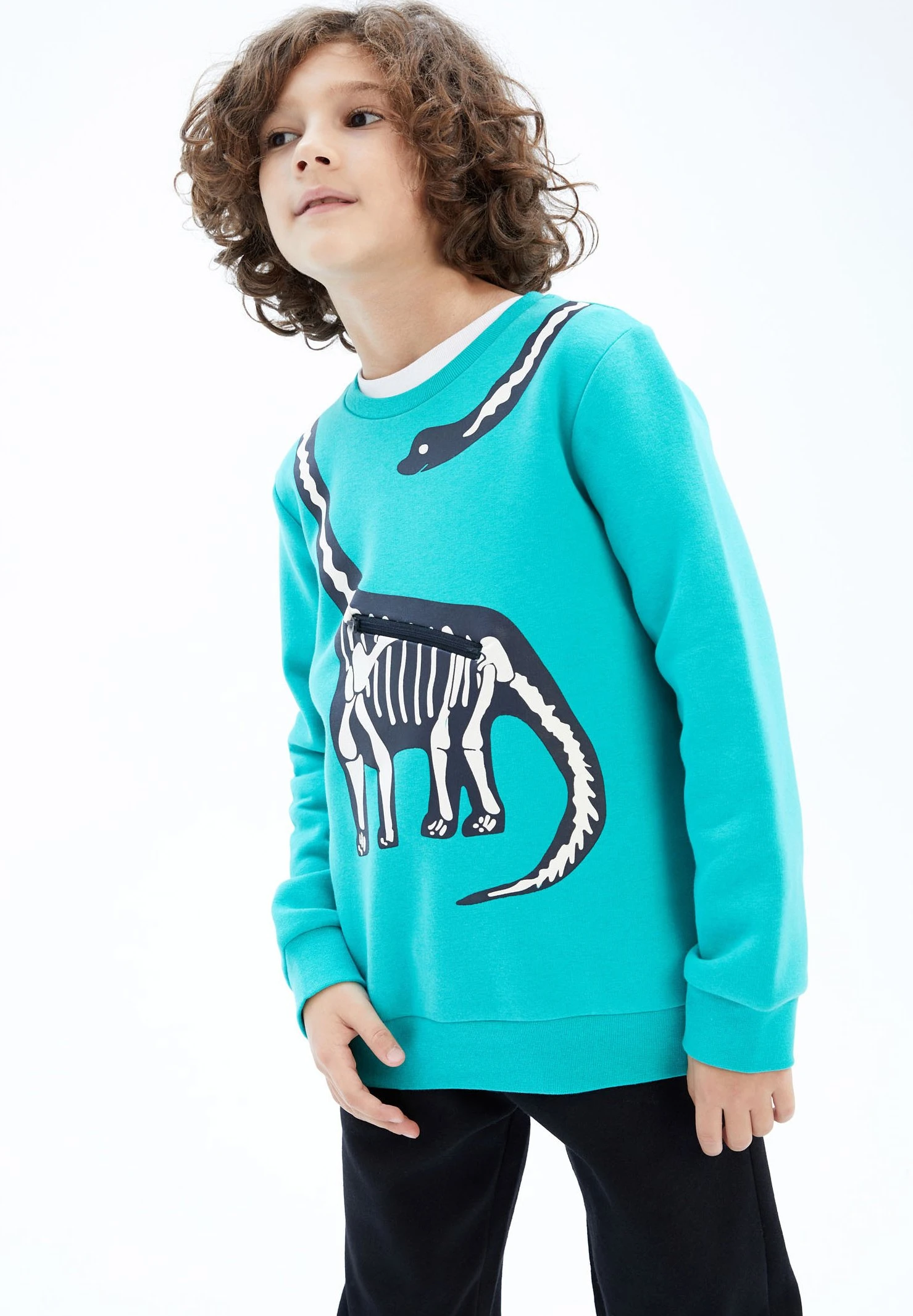 DeFacto Regular Fit- Sweater - Turquoise 2 DeFacto Regular Fit- Sweater - Turquoise - Afbeelding 2