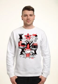 Henry Tiger Stranger Things Red Black - Sweater - White