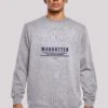 F4NT4STIC East Village Manhatten Crew - Sweater - Heather Grey
