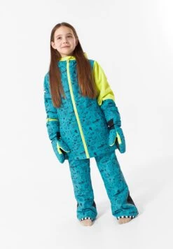 Cosmo Universe - Winterjas - Petrol Schwarz Print