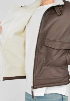 Leren Jas - Brown -Modex Winkel ae277c6ef34745a69448c3fec3c1f096