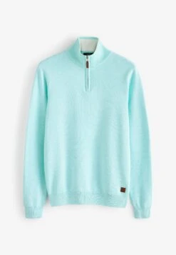 Next Premium Zip Neck- Trui - Mint Green -Modex Winkel af66a0813d3c45fea799fce56bad887d
