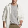 Hood Long Sleeve Full Zip - Sweater Met Rits - Antique Cream