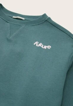 Tom Tailor Mit Textprint - Sweater - Deep Bluish Green -Modex Winkel b1fdd4c539144686bfcaedeec5dca151