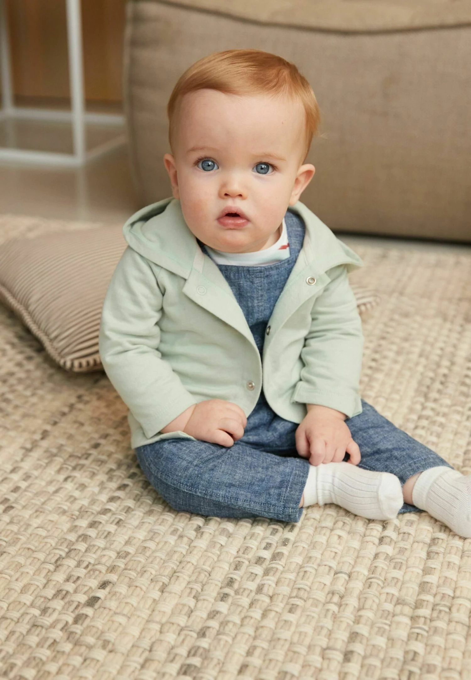 Next LightweightStandard - Sweater Met Rits - Green 1 Next LightweightStandard - Sweater Met Rits - Green