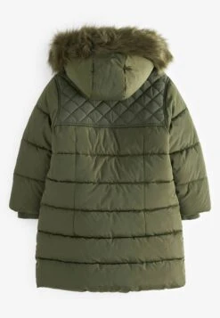 Next Long- Winterjas - Khaki Green -Modex Winkel b4bfbcd9d05743b78d48c902557e56ca