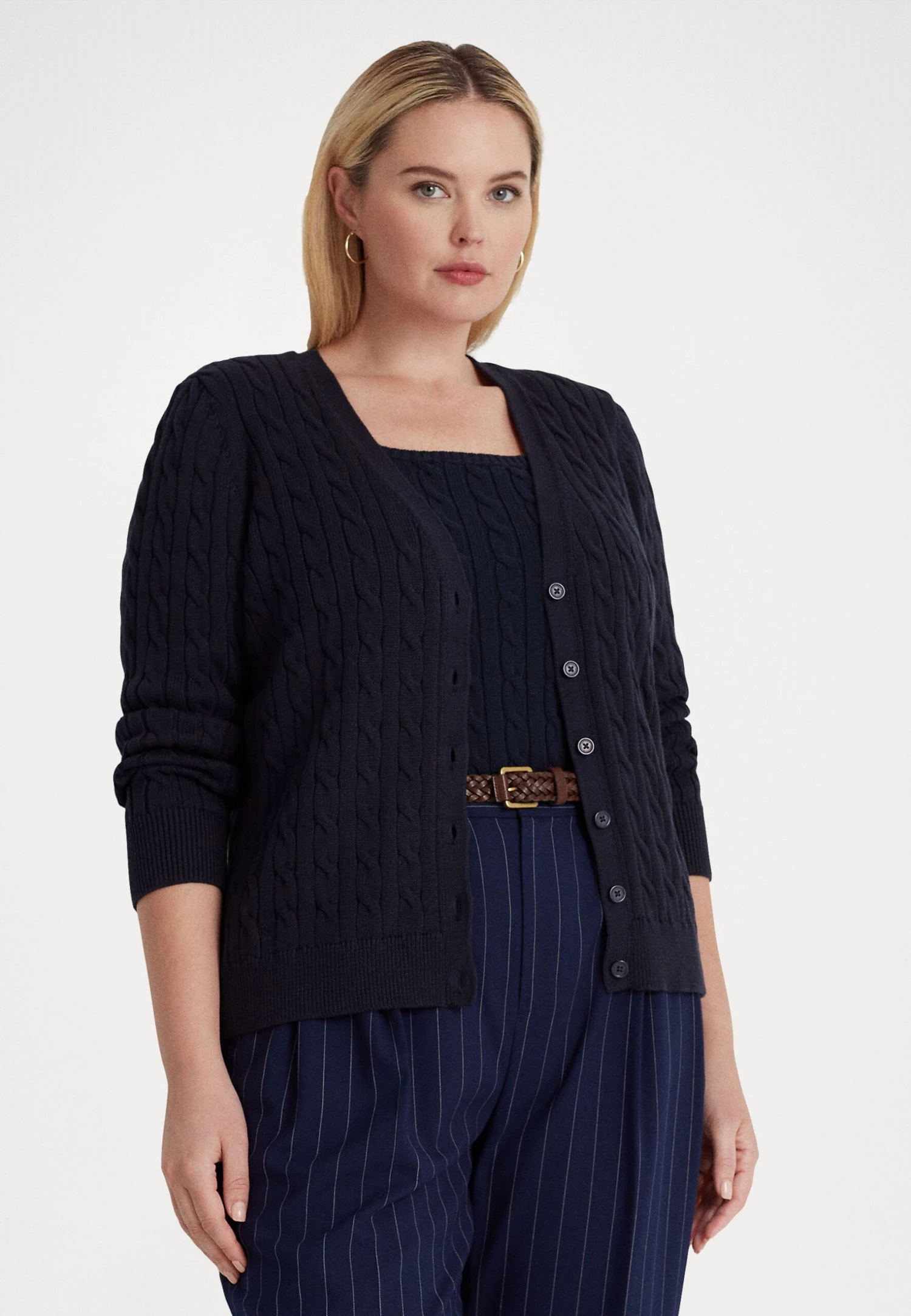 Katsaj Long Sleeve Cardigan - Vest - Lauren Navy 1 Katsaj Long Sleeve Cardigan - Vest - Lauren Navy