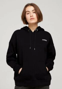 TOM TAILOR Denim Strick & Sweatshirts Hoodie Mit Print Und Kapuze - Hoodie - Deep Black
