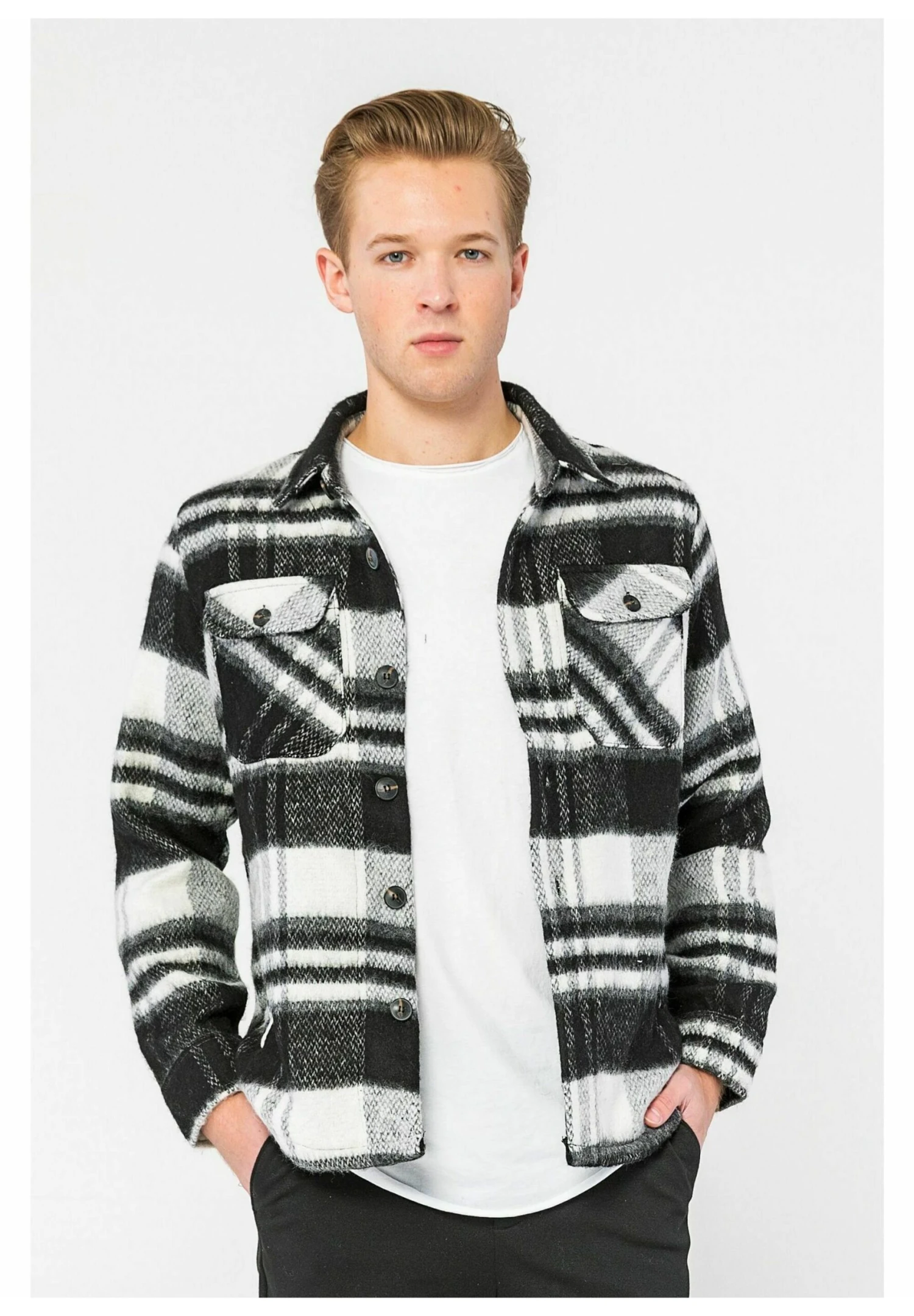 Mit Seitentaschen - Lichte Jas - Schwarz 1 Mit Seitentaschen - Lichte Jas - Schwarz