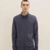 Tom Tailor Sweater Met Rits - Blue Grey
