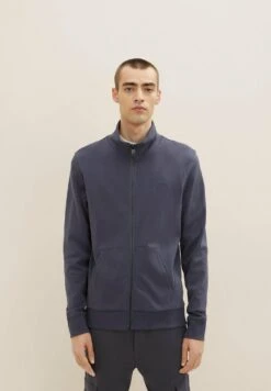 Tom Tailor Sweater Met Rits - Blue Grey