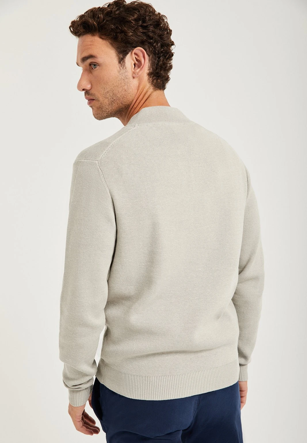 POLO CLUB Mit Halbreissverschluss - Trui - Stone 3 POLO CLUB Mit Halbreissverschluss - Trui - Stone - Afbeelding 3