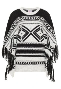 IZIA Gaya - Poncho - Schwarz -Modex Winkel b88d1affa72d45ec805c40a53a34acb9