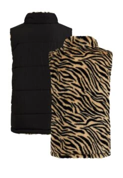 WE FASHION Reversible Bodywarmer Met - Bodywarmer - Black -Modex Winkel b9c1ed463f0840d497a589e49dac4883