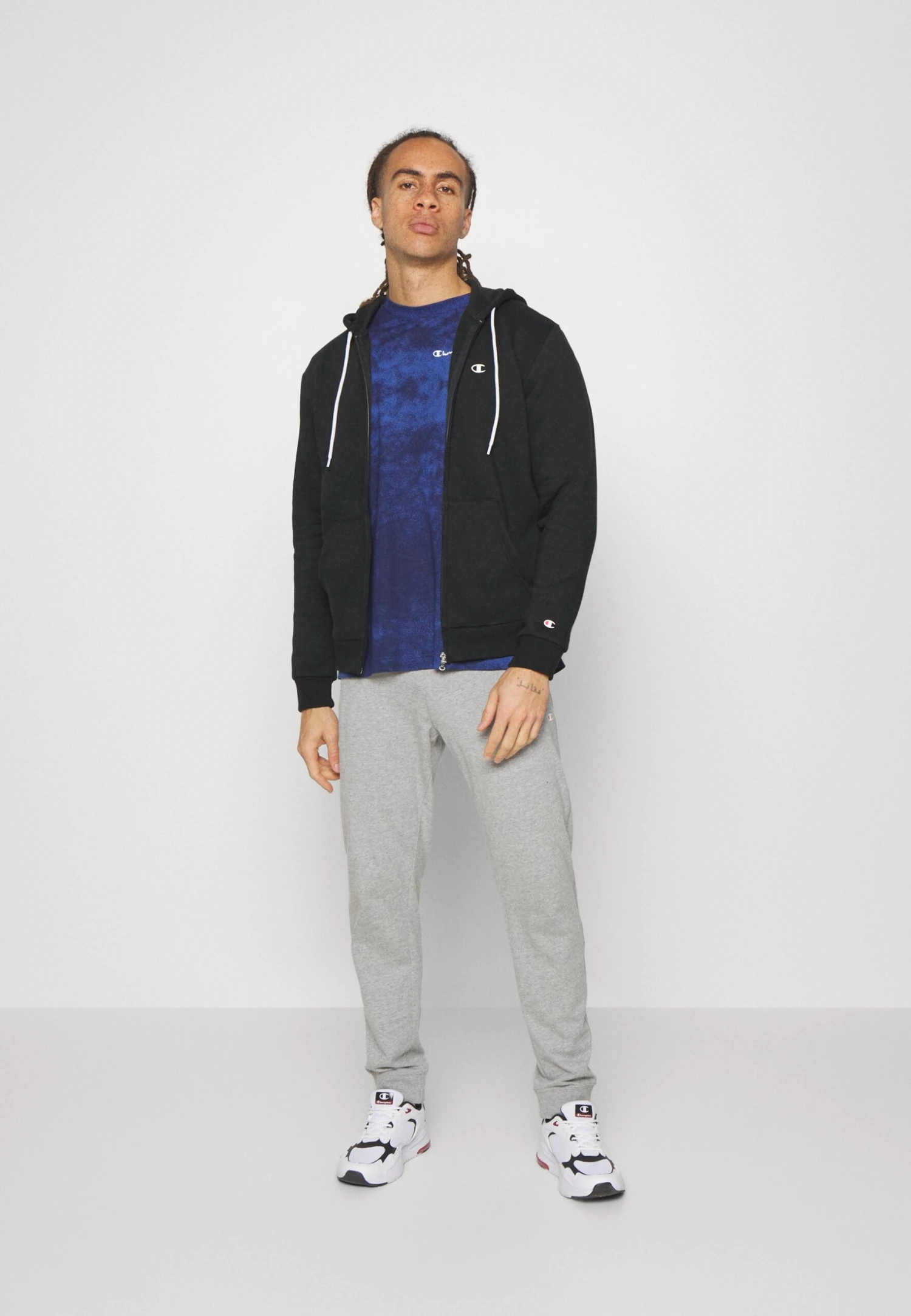 Champion Basic Hooded Full Zip - Sweater Met Rits - Black 2 Champion Basic Hooded Full Zip - Sweater Met Rits - Black - Afbeelding 2