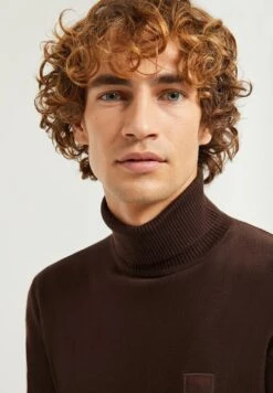 POLO CLUB Mit Rollkragen - Trui - Dark Brown -Modex Winkel baf609d7c5274943aab259d4afadf703