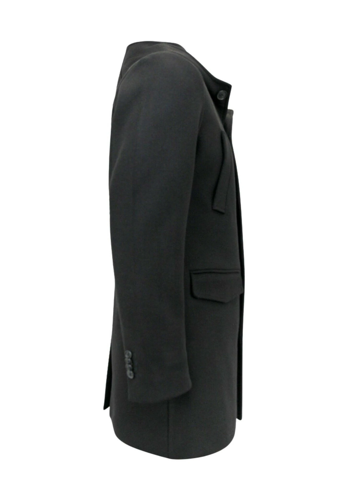 Halflange Jas - Zwart 4 Halflange Jas - Zwart - Afbeelding 4