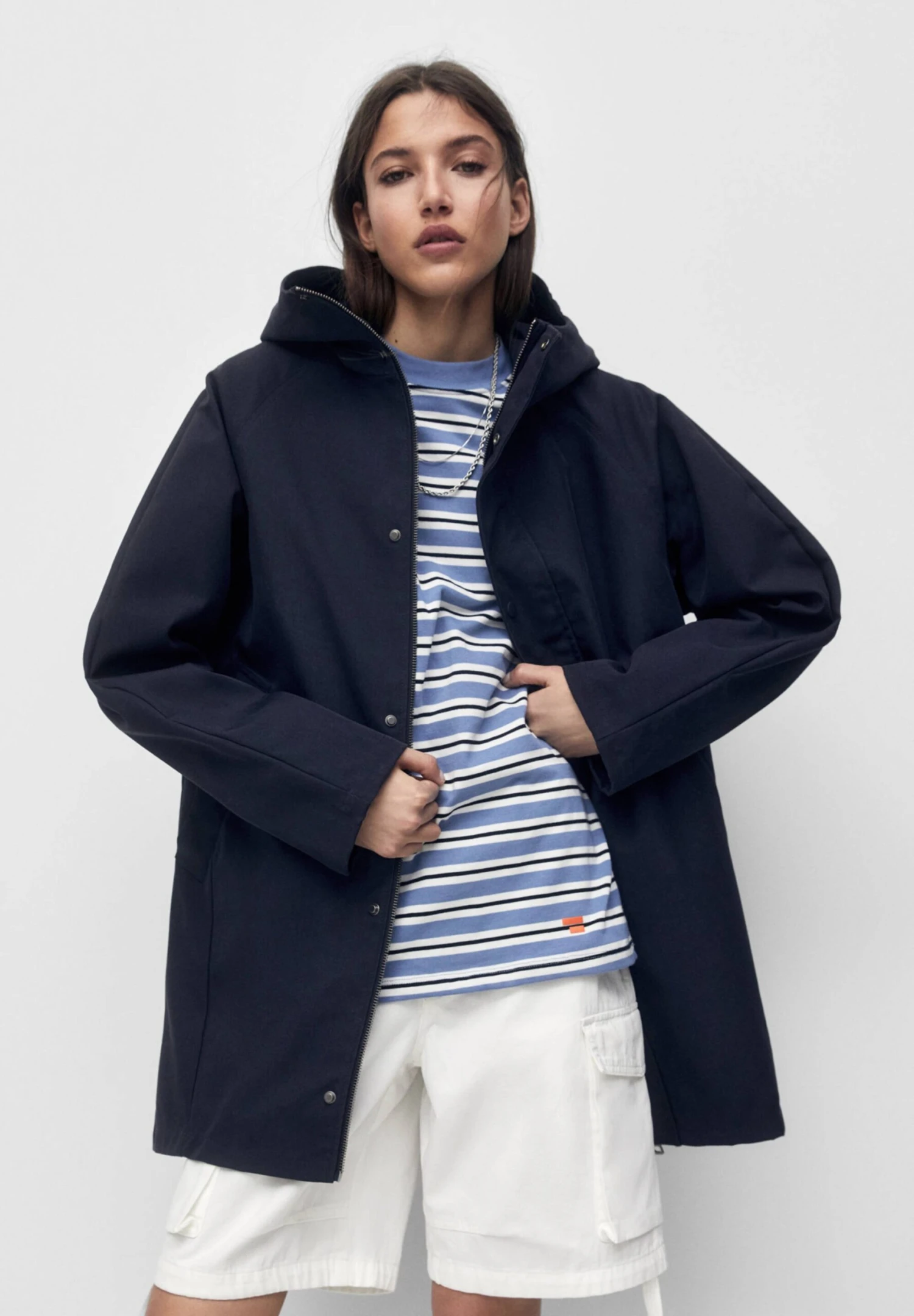 PULL & BEAR Parka - Dark Blue 1 PULL & BEAR Parka - Dark Blue