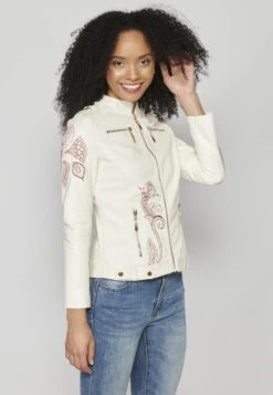 Koroshi Imitatieleren Jas - White 15 Koroshi Imitatieleren Jas - White -Modex Winkel bcaa07f246ae4744acd5e2168204acc0