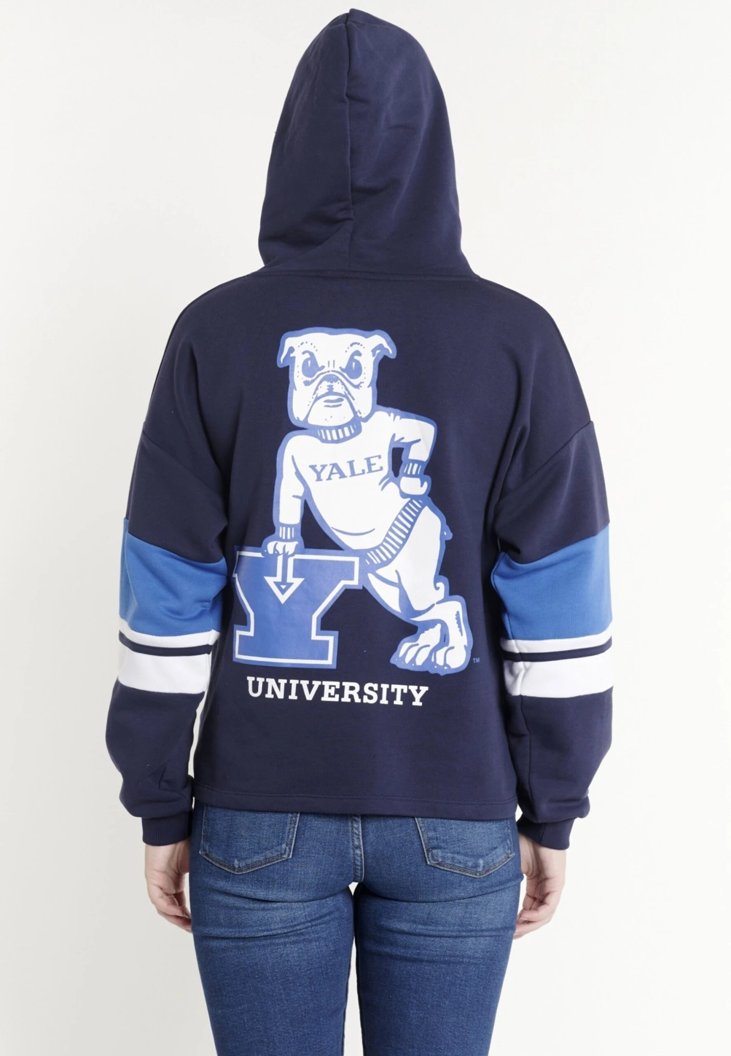 Blocking Yale Original Lizenz - Hoodie - Dunkelblau 3 Blocking Yale Original Lizenz - Hoodie - Dunkelblau - Afbeelding 3