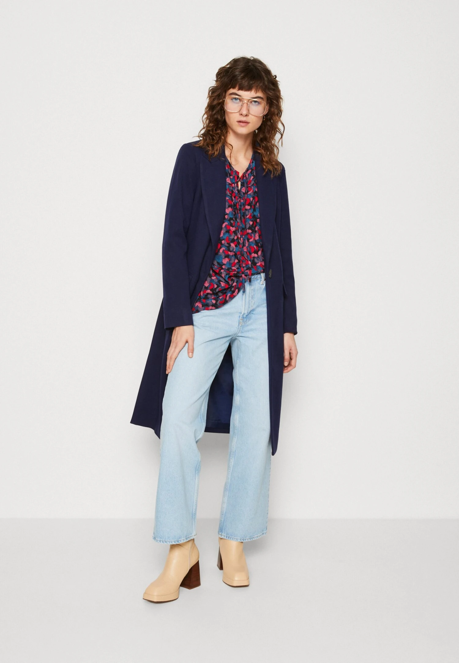 Anna Field Mantel - Dark Blue 2 Anna Field Mantel - Dark Blue - Afbeelding 2