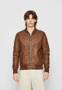 SERGE PARIENTE Bonbon - Leren Jas - Tobacco